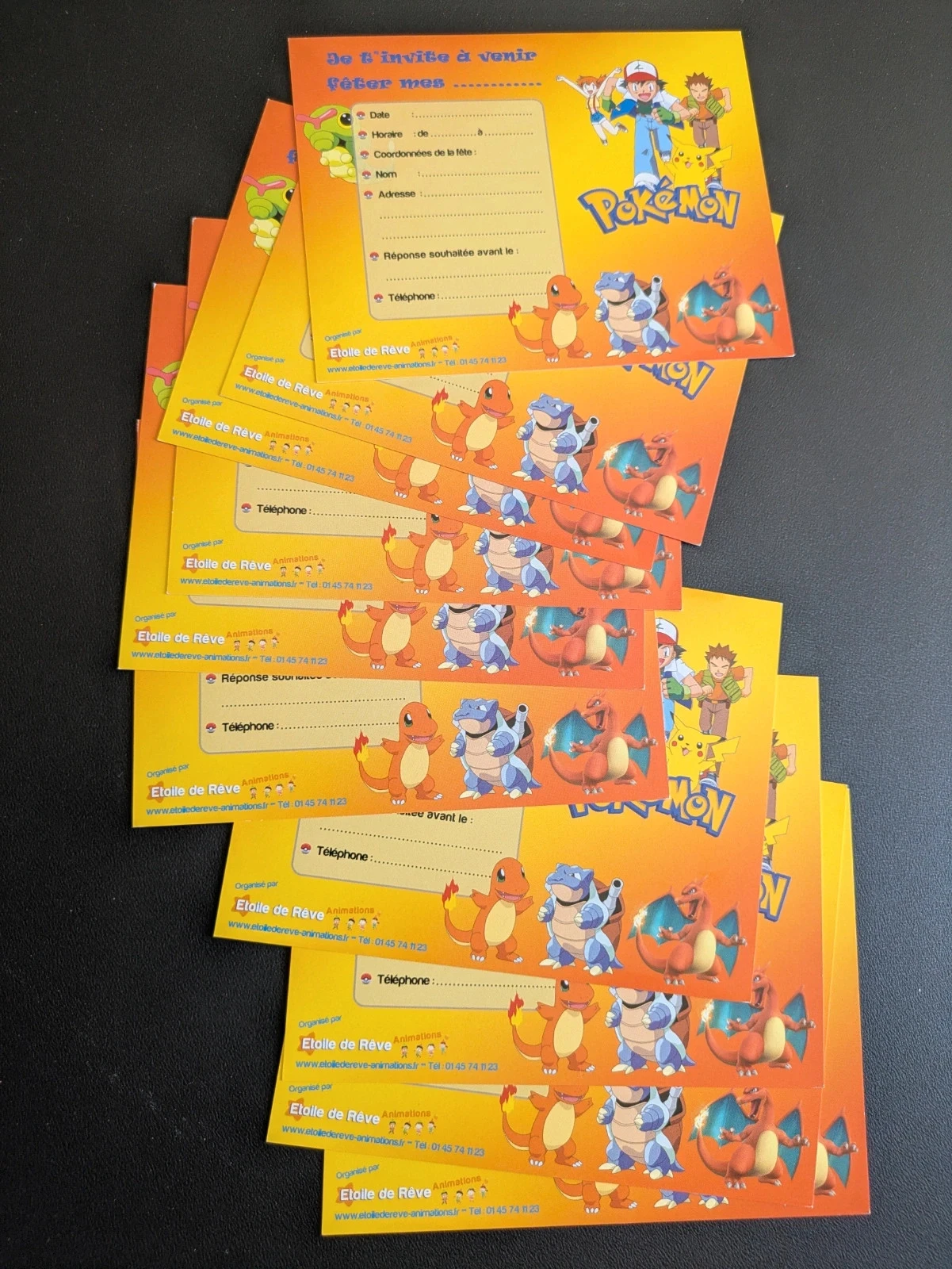 Ten Pokémon invitation boxes – photo 2